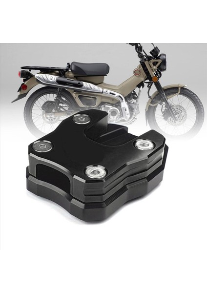 2x Motosiklet Yan Stand Pad Plaka Kickstand Büyüteç Destek Uzantısı Honda CT125 Hunter Cub 2020 (Yurt Dışından) modelleri