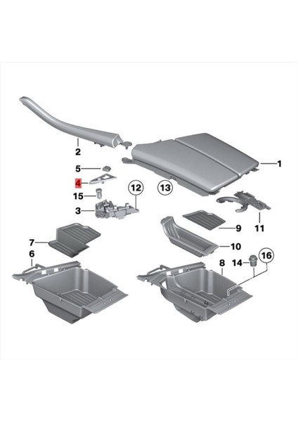 Araba Konsolu Kilit Silindir Trim Kapak+Düğme 51169171552 Bmw Için 5 Serisi F10 F11 F18 10-16 Koltuk Kökeni Anahtar Bant (Yurt Dışından) indirimleri