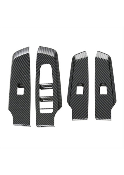 4pcs Araba Kapı Pencere Kaldırma Düğmesi Paneli Kapak Iç Kapı Panelleri Mitsubishi Outlander Için Kaplama 2022+ Lhd B (Yurt Dışından)
