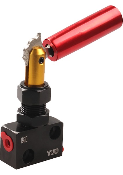 Araç Ayarlanabilir Pervane Orantılı Valf Basınç Regülatörü Siyah Fren Önyargısı Ayarlayıcı Iç Aksesuarlar ile Kırmızı (Yurt Dışından)