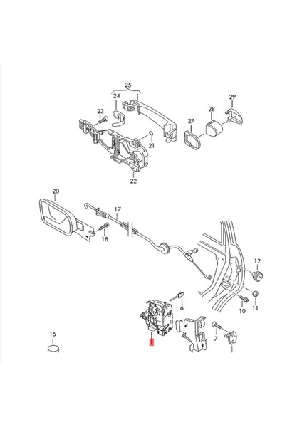 Sol Ön Kapı Kilit Bloğu Aktüatör 3D1837015A Vw Golf Gtı Mk5 Touareg Skoda Octavia Koltuğu Altea Toledo 1td 837 015 A (Yurt Dışından) fırsatları
