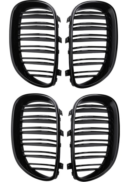 2 Çift Parlak Siyah Ön Böbrek Izgara Bmw E60 E61 5 Serisi 2003-2010 Cope (Yurt Dışından)
