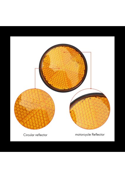 8pcs 2 Inç Yuvarlak Turuncu Reflektör Motosiklet Için Evrensel Atv Kir Bisiklet (Yurt Dışından) fırsatları