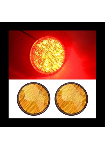 8pcs 2 Inç Yuvarlak Turuncu Reflektör Motosiklet Için Evrensel Atv Kir Bisiklet (Yurt Dışından) indirimleri