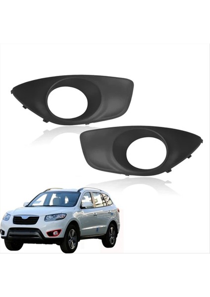 Araba Dekoratif Çerçeveler Ön Tampon Sis Hyundai Santa Fe Için Konut Kapağı 2010-2012 86523-2B700 86524-2B700 (Yurt Dışından) fırsatları