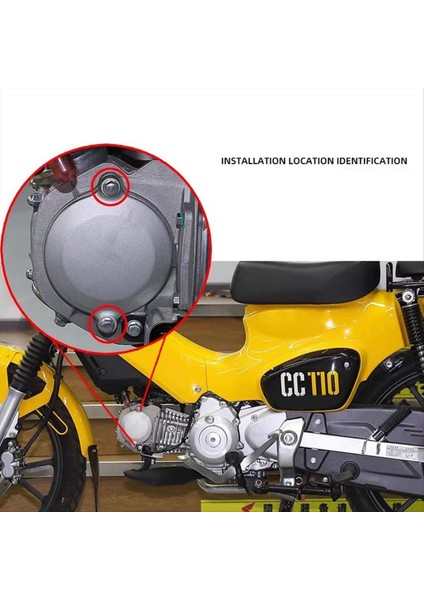 Motosiklet Şeffaf Debriyaj Diski Kapağı Yağ Sızıntısı Önleme Motoru Yan Kapak Honda Cross Cub CC110 Aksesuarları (Yurt Dışından) modelleri