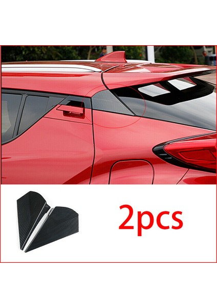 Toyota C-Hr Chr 2016-2018 Için Araba Karbon Fiber Renkli Arka Cam Spoyler Üçlü Köşeli Kapak (Yurt Dışından) fiyatları