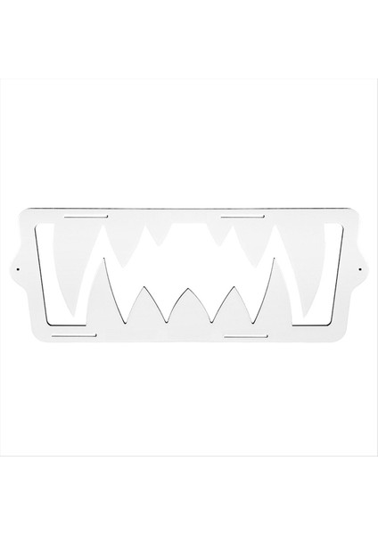 Ön Tampon Merkezi Izgara Kapağı Fang Trim Için Polaris Slingshot Sl Le R S Slr 2015-2024 Aksesuarlar Beyaz (Yurt Dışından)