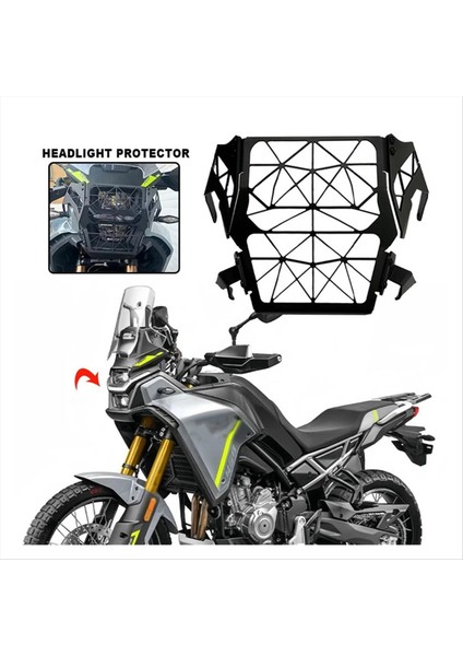 Cfmoto 450MT 2024 2025 Ön Işık Koruma Kapağı Için Motosiklet Far Grilles Koruma Koruyucusu (Yurt Dışından) fiyatları
