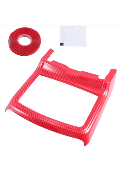 Araç Iç Modifikasyon Ön Drenaj Bardağı Çerçeve Bardağı Tutucu Dekoratif Kapak Dodge Charger 2016-21 Için Kırmızı Karbon Desen (Yurt Dışından) modelleri