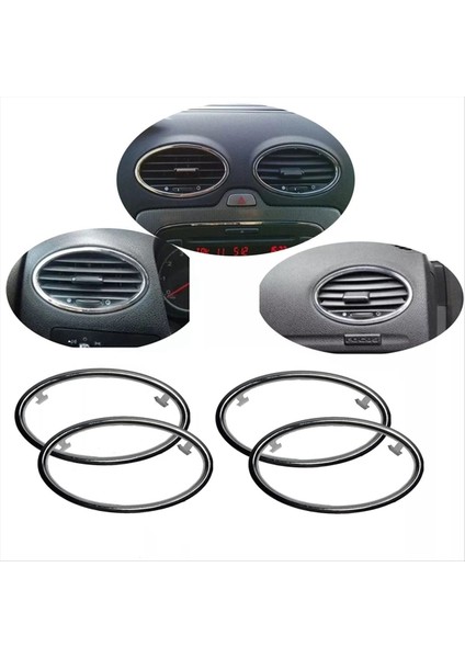 4pcs Araba Gösterge Tablosu Klima Havalandırma Çerçevesi 4M51A014L21BC 4M51A014L21A Ford Focus 2005-2011 B (Yurt Dışından) indirimleri