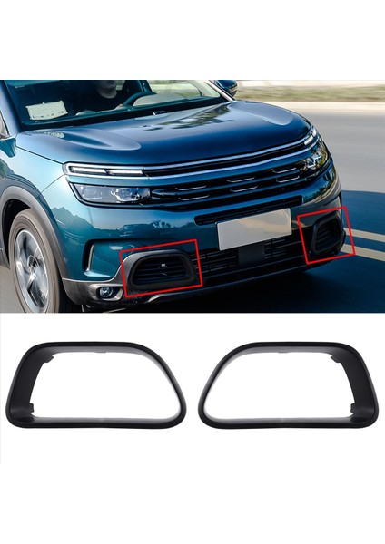 1paır Araç Ön Tampon Dekoratif Çerçeve Melek Gözler Citroen C5 Aircross Için Refit 9817829477 9817829377 Siyah (Yurt Dışından) fiyatları