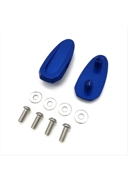 Bmw S1000RR Için 2019-2023 Motosiklet Dikiz Aynası Taban Kapağı Ön Cam Sürücü Eliminator Ayna Deliği Kapağı - Mavi (Yurt Dışından)