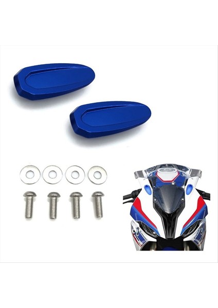 Bmw S1000RR Için 2019-2023 Motosiklet Dikiz Aynası Taban Kapağı Ön Cam Sürücü Eliminator Ayna Deliği Kapağı - Mavi (Yurt Dışından) fiyatları