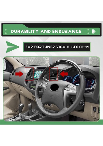 Toyota Fortuner Vigo Hilux 2008-2014 Için Araba Ön Gösterge Tablosu Merkez A/c Grille Havalandırma Klima Çıkışı (Yurt Dışından) indirimleri