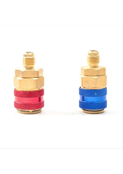 2pcs R134 H/l Hızlı Kuplör Konnektörü Pirinç Adaptörleri Klima Soğutucu Şarj Aracı (Yurt Dışından) fiyatları