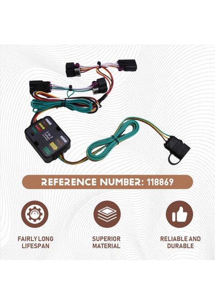 4 Pin Römork Kablo Kablo Demeti Kiti Ram Promaster Için 1500 2500 3500 2014-2023 4-Yollu Römork Konektörü Fişini Değiştir 56478 (Yurt Dışından) fırsatları