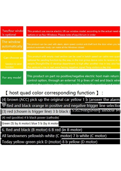 Evrensel 12V Araba Otomatik Yakın Pencereler Cam Kaldırıcı Set Araba Güç Penceresi Yuvarla Yakın Modül Alarm Sistemi Için 4 Kapı Araba (Yurt Dışından) modelleri