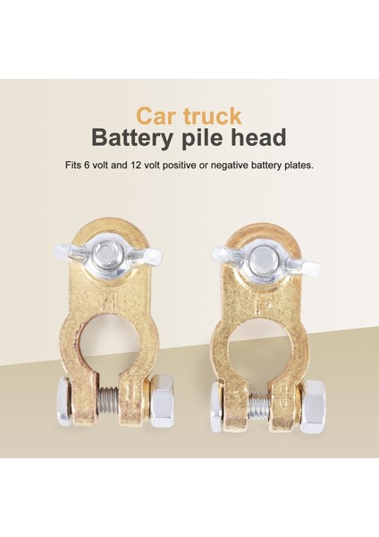 2 Pcs Otomotiv Araç Teknesi Kamyonu Pil Terminal Kelepçe Klipsi Konnektör Pil Kipi Pil Konektörü (Yurt Dışından) fiyatları