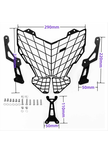 Honda NC750X 2022-2024 Motosiklet Far Kafa Lambası Işık Grille Koruma Kapağı Koruyucu (Yurt Dışından) fiyatları
