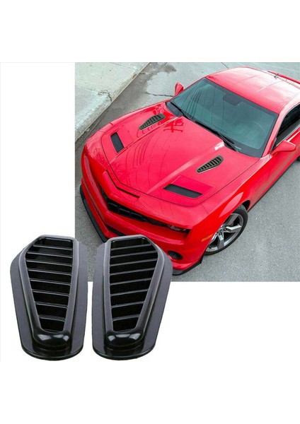4pcs Araba Simülasyon Köpekbalığı Hava Havalandırma Evrensel Parlak Siyah Spor Hava Akışı Havalandırma Bonnet Kaput Kapağı Döşeme (Yurt Dışından) fiyatları