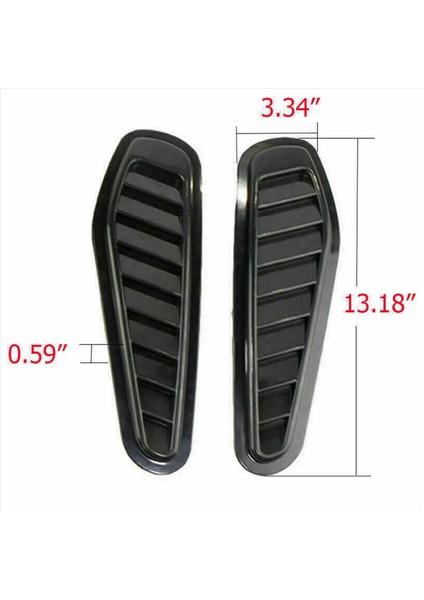 4pcs Araba Simülasyon Köpekbalığı Hava Havalandırma Evrensel Parlak Siyah Spor Hava Akışı Havalandırma Bonnet Kaput Kapağı Döşeme (Yurt Dışından) fırsatları