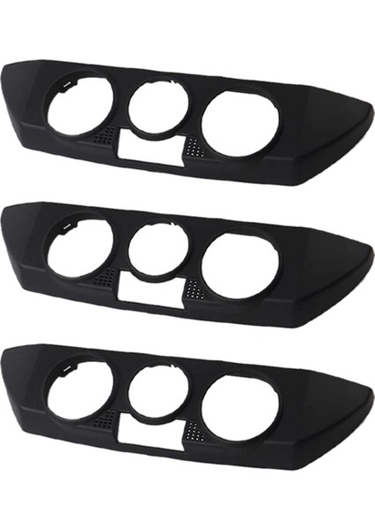 3x Araç Siyah Ön Gösterge Tablosu Ac Isıtıcı Kontrol Paneli Trim Kapak Kapağı Polo 9n 2002-2010 6Q0820075C 1qa (Yurt Dışından)