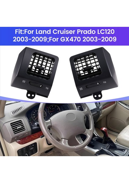 Gösterge Tablosu Hava Havalandırma Outlet Klima Koşullandırma Toyota Land Cruiser Prado 120 Lexus GX470 2003-2009 B (Yurt Dışından) fırsatları