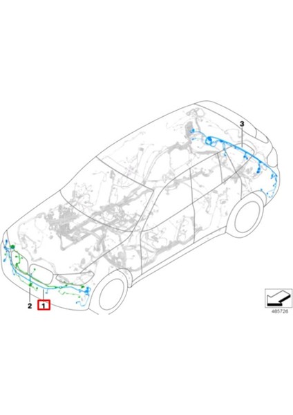 Araba Ön Tampon Kablo Demeti Radar Tel Seti 61126991959 Bmw X3 G01 G08 X4 G02 2017-2021 Pdc Park Yardım Kabloları (Yurt Dışından)