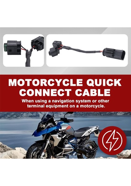 Motosiklet Hızlı Bağlantı Kablo Seti Şönt Devre Soketi Uzatma Adaptörü R1200GS R1250GS R1250GS R 1200 1250 R Rt R18 (Yurt Dışından) indirimleri