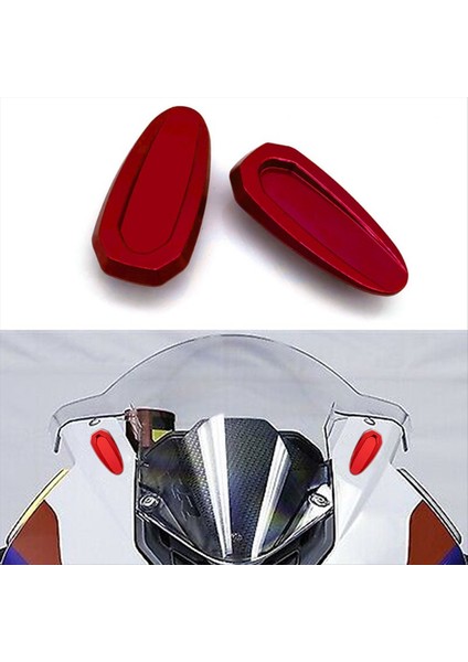 Bmw S1000RR 2019-2023 Motosiklet Dikizleme Aynası Taban Kapağı Ön Cam Sürücüsü Eliminator Ayna Deliği Kapağı - Kırmızı (Yurt Dışından) fiyatları