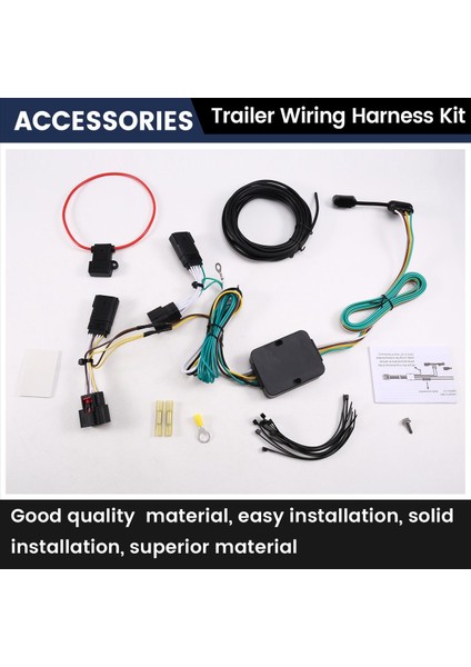 56407 Jeep Wrangler Için 4 Pimli Römork Kablo Demeti Jl 2018-2024 Gladiator 2020-2024 4 Yolu Çekme Hitch Kablolama (Yurt Dışından) indirimleri