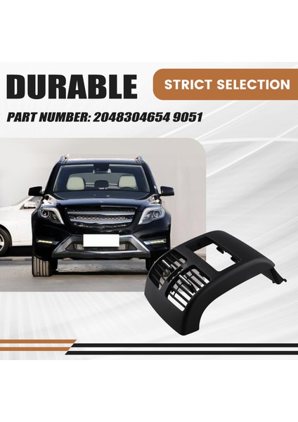 Arka Merkez Konsol A/c Hava Havalandırma Arka Arka Köşe Klima Izgarası Mercedes Benz X204 Glk Sınıfı 2008-2015 Siyah (Yurt Dışından) fırsatları