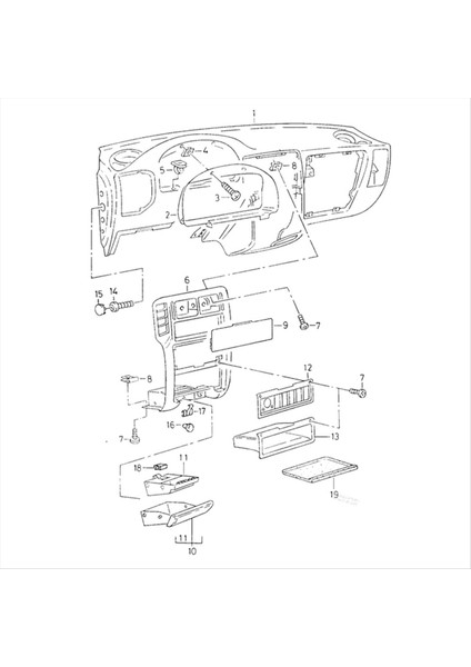 6N1858071A Iç Merkez Konsolu Ac Hava Havalandırma Izgarası Vw Polo Için 6n 1994-97 Caddy 1998-2002 Vento 1995-99 6N1858069A (Yurt Dışından) indirimleri