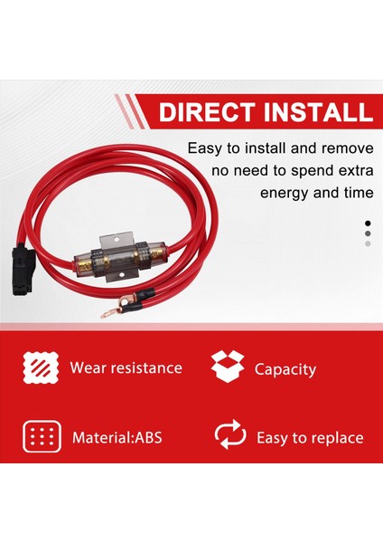 Amplifikatör Güç Kablosu Bağımsız Güç Kablosu Fişi 10MM 2 Kablo Bmw Id6 Harman L7/bo/bauer Için 5 Amp Sigorta (Yurt Dışından) fırsatları