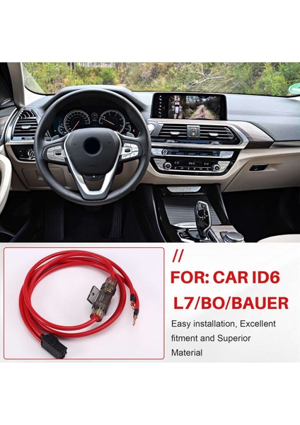 Amplifikatör Güç Kablosu Bağımsız Güç Kablosu Fişi 10MM 2 Kablo Bmw Id6 Harman L7/bo/bauer Için 5 Amp Sigorta (Yurt Dışından) indirimleri