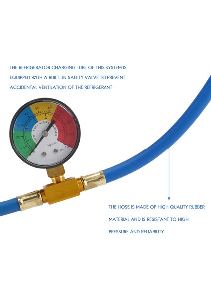 R134A Car Ac Soğutucu Şarj Hortumu Kiti Şarj Hortumu Gösterge ile A/c 1/2 Şarj Ölçüm Kiti Klima Basınç Göstergesi (Yurt Dışından) fiyatları