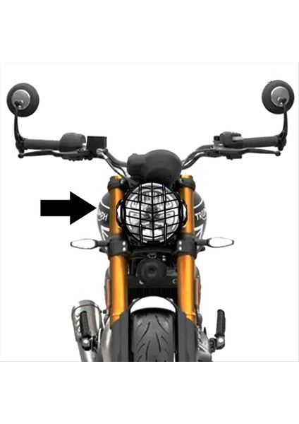 Motosiklet Far Koruma Hız 400 2024 Scrmabler 400X 2025 Far Koruma Kapağı Gümüş (Yurt Dışından) fiyatları