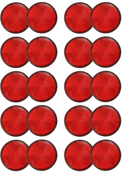 20PCS Yuvarlak Kırmızı Reflektör Motosiklet Atv Için Evrensel 5 6x0 8cm (Yurt Dışından)