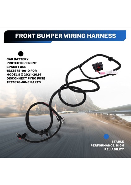 Tesla Model Y 2024 Ön Tampon Ters Radar Kablo Kablo Demeti Kemeri Sis Lambası Arayüzü 1489045-04-D 148904504D (Yurt Dışından) fırsatları