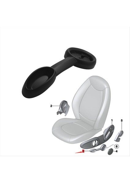 Bmw Mini Countryman R60 Cooper Koltuk Ayarlayıcı Kolu Dış Çeken Tutucu Için Araba Ön Koltuk Kolu 52109802699 (Yurt Dışından) indirimleri