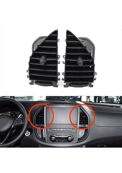 1paır Dash Center Hava Havalandırıcı Koşullandırma Outlet Mercedes-Benz Vito V260 W447 W448 15-24 A4478300454 A4478300654 (Yurt Dışından) fırsatları