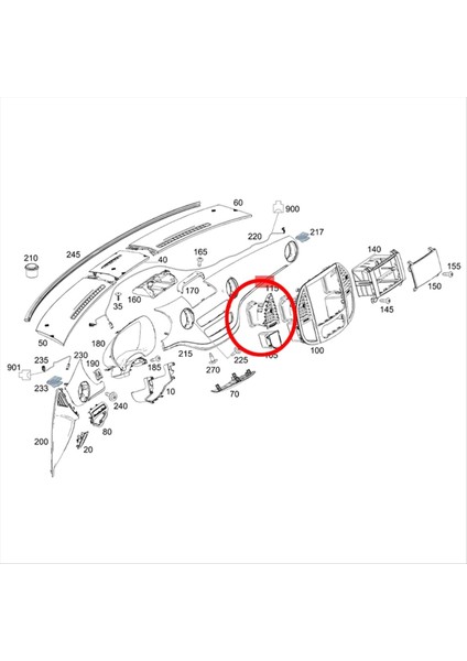 1paır Dash Center Hava Havalandırıcı Koşullandırma Outlet Mercedes-Benz Vito V260 W447 W448 15-24 A4478300454 A4478300654 (Yurt Dışından) indirimleri