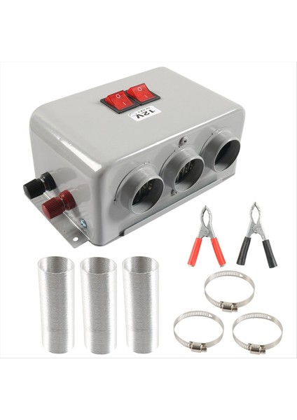 600W Araba Evrensel Elektrikli Isıtıcı Kitleri 3 Delik 12V Dc Isıtma Fanı Befogger Cam Dondurucu Demister (Yurt Dışından)