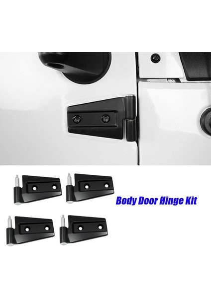 1set/4pcs Jeep Wrangler Için Araba Kapı Menteşe Kiti Jk 2dr 2007-2018 Vücut Kapısı Yan Menteşeler Kapak Döşeme (Yurt Dışından) fırsatları