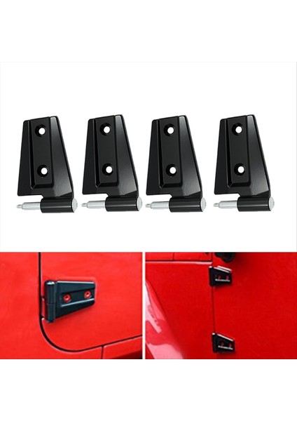 1set/4pcs Jeep Wrangler Için Araba Kapı Menteşe Kiti Jk 2dr 2007-2018 Vücut Kapısı Yan Menteşeler Kapak Döşeme (Yurt Dışından) indirimleri