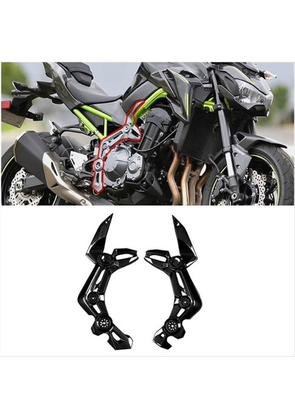 Kawasaki Z900 2017-2019 Aksesuarları Için Motosiklet Yan Çerçeve Kapak Paneli Kaplama Koruma Koruyucusu (Yurt Dışından) fırsatları
