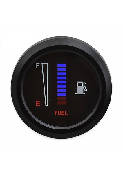 12V 2inch 52MM Ultra Ince Araç Motosiklet Yakıt Seviye Ölçer Göstergesi 8 LED Işık Yakıt Göstergesi (Yurt Dışından) modelleri