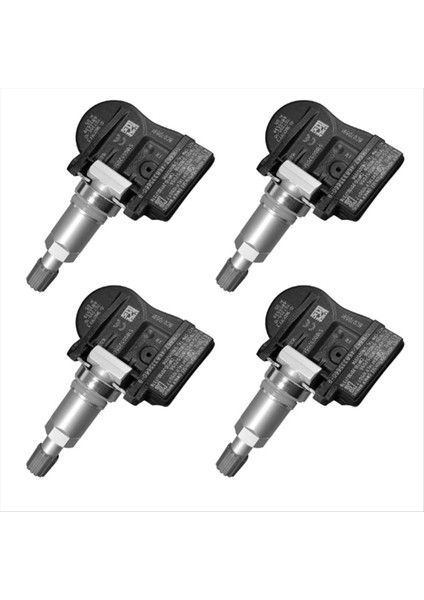 4pcs 433MHZ Car Tpms Sensör Lastik Basınç Sensörü Izleme Sistemi 407000435R Renault Megane Fluence Latitude (Yurt Dışından)