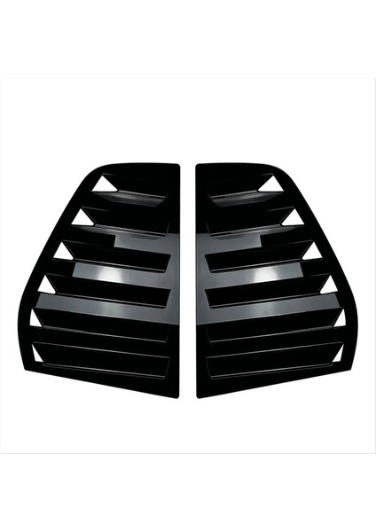 Volkswagen Golf Için 5 Mk5 Araba Arka Panjur Yan Panjur Kapağı Kapak Trim Çıkartması Havalandırma Scooo Piyano Siyah (Yurt Dışından)
